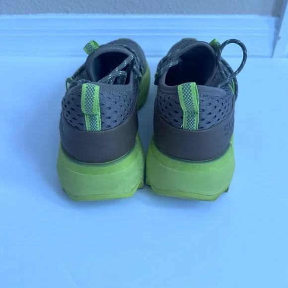 SOREL Women's Athletic Shoes Sneakers Gray Neon Green Lace Up Size 11 - Picture 4 of 8